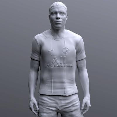 kylian mbappe alfinete frança 3d print model - Mito3D