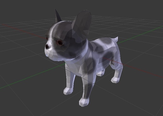 pequeña perro forma alfiler 3d print model - Mito3D