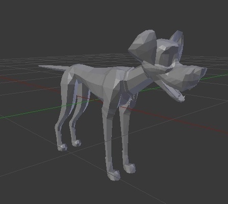 negro perro raza forma alfiler 3d print model - Mito3D