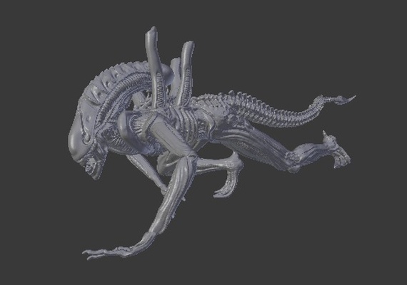 alien version 3 pinshape sculpture 3d print model - Mito3D