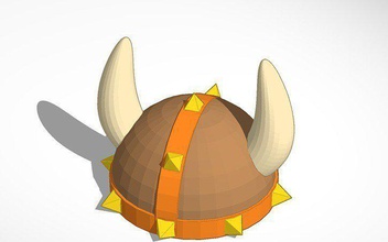 viking helmet pinshape 3d-design 3d print model - Mito3D