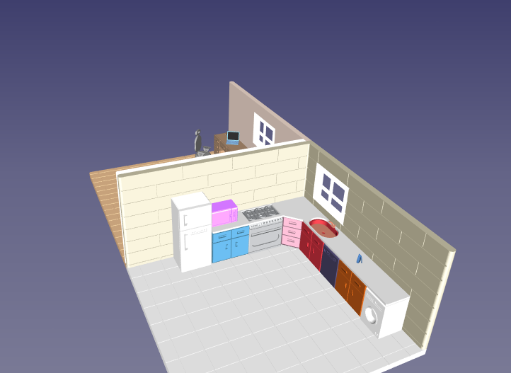 kitchen bedroom models pinshape 3D print model - Mito3D