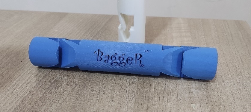 bagger tasche halter unterstützung pinshape 3D print model - Mito3D