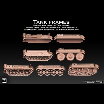 tank frames pinshape warhammer 3d print model - Mito3D