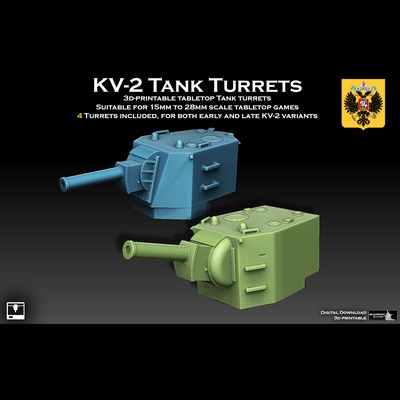 kv 2 tanque torreta forma alfiler martillo guerra 3d print model - Mito3D