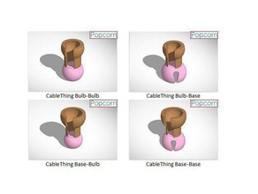 popcorn cablething interfaces pinshape Conception 3d pop corn 3d print model - Mito3D