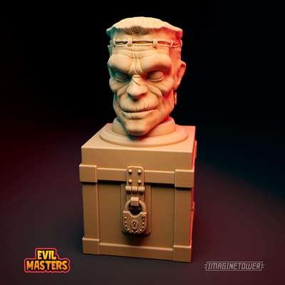 frankenstein box pinshape frank 3d print model - Mito3D