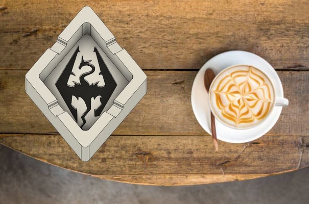 skyrim aschenbecher pinshape 3d print model - Mito3D