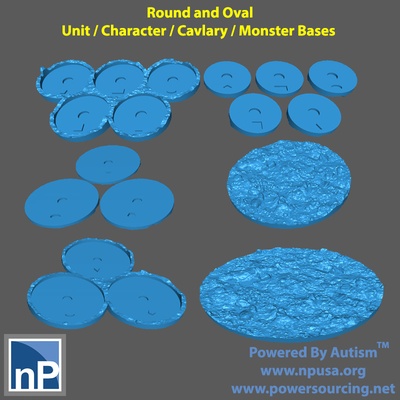 aos unidad bandejas bases lodoso escombros pendiente forma alfiler martillo guerra 3d print model - Mito3D