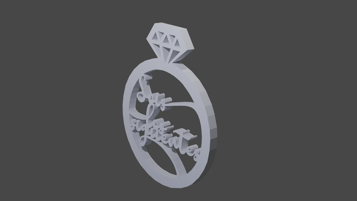 anillo boda pinshape artistic 3d print model - Mito3D