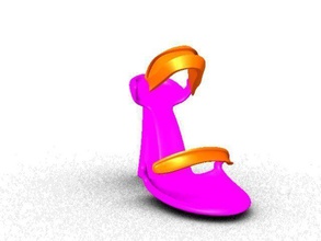 rabber scarpe pinshape scarpa art arte moda 3d print model - Mito3D