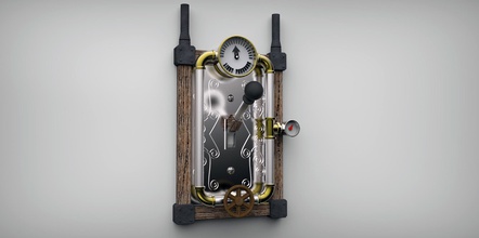 steampunked lightswitch levier couvercle pinshape Imprimé 3d wall art concours 3d print model - Mito3D