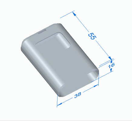 funda mando garaje forma alfiler utilidad 3d print model - Mito3D