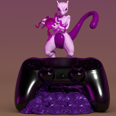 mewtwo pinshape 3d print model - Mito3D