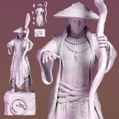 raiden ölümlü kombat iğne şekli 3d print model - Mito3D