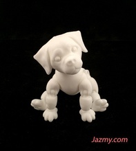 3d snodato cucciolo cane pinshape disegno 3d print model - Mito3D