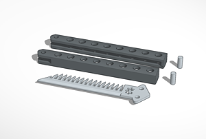 kelebek bıçak tarak pinshape askeri 3d print model - Mito3D