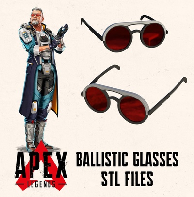 balística oculos escuros alfinete apex predators 3d print model - Mito3D