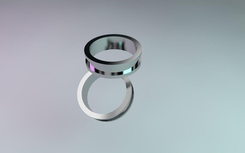 basic ring pinshape silver gold jewels 3d print model - Mito3D