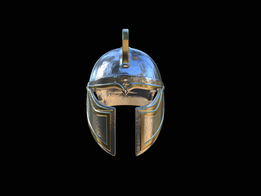 1 helmet fantasy sparta pinshape greece antiquity gladiator game armour cosplay medieval videogame rome decoration viking armament warcraft history sword weapon 3d print model - Mito3D