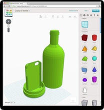 message bouteille evd' pinshape Conception 3d 3d print model - Mito3D