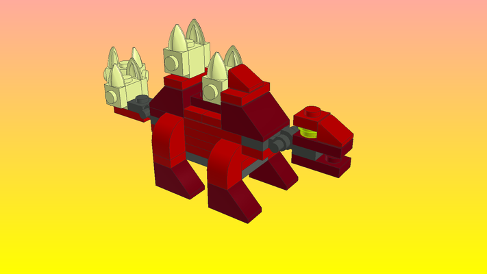 lego dinosaur model 7605 pinshape 3d print model - Mito3D