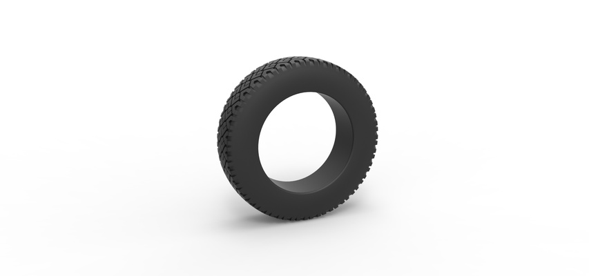 diecast offroad tire 70 scale 1 25 pinshape 3d print model - Mito3D