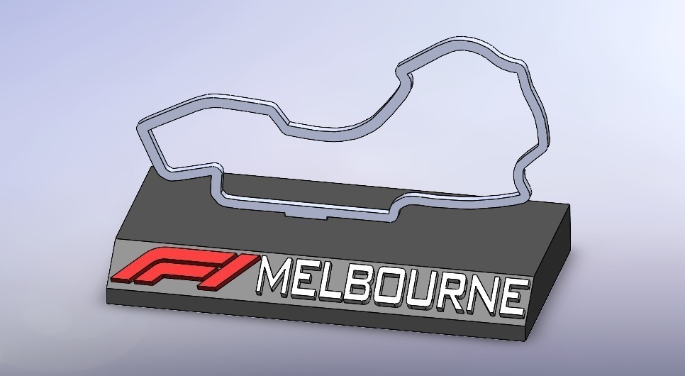 f1 melbourne pinshape 3D print model - Mito3D