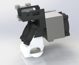 mini extrudeuse refroidissement l'engrenage mod pinshape Conception 3d 3d print model - Mito3D