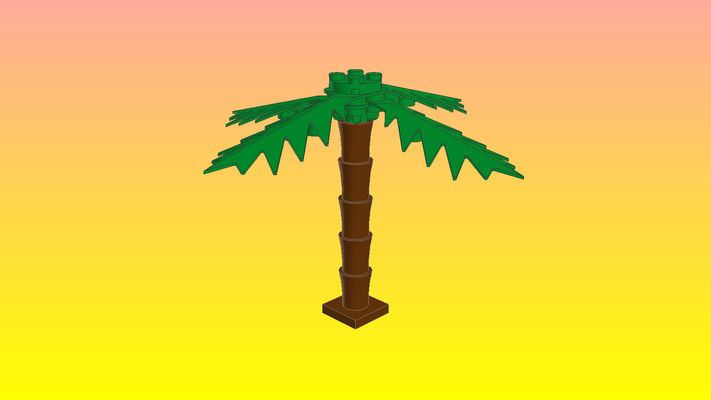 lego albero modello 0028 forma spillo 3d print model - Mito3D