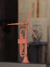 wind instrument pinshape 3d-design 3d print model - Mito3D