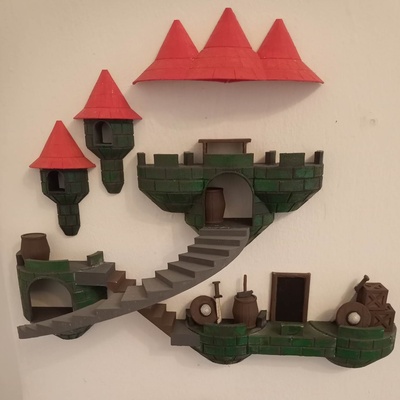 hängend schloss pinshape 3d print model - Mito3D