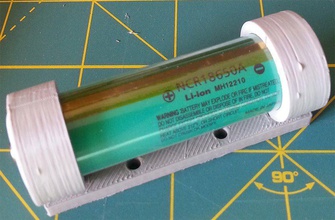 18650 Batterie Halter pinshape 3d print model - Mito3D