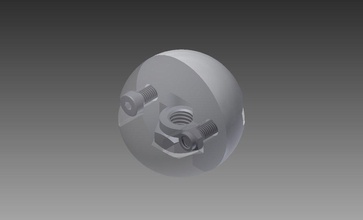 m10 bola botão pinshape 3d design 3d print model - Mito3D