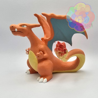 retro sihirbaz pok pazartesi kırmızı versiyon sanat eseri iğne şekli pokemon 3d print model - Mito3D