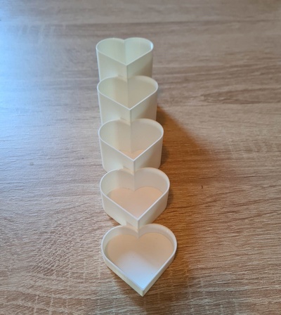 decorative heart planter pinshape 3d print model - Mito3D