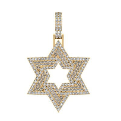 star of david pendant pinshape files 3d print model - Mito3D