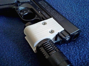 pistol tactical Zubehör clamp pinshape 177 bb 15xt Taschenlampe taktische Pistole co2 Anhang mount gun 3d print model - Mito3D