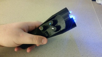 3d printed led flashlight pinshape 3d-design 3d print model - Mito3D