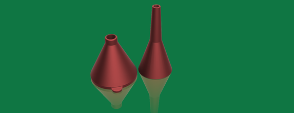 funnels long short neck pinshape tools 3d print model - Mito3D