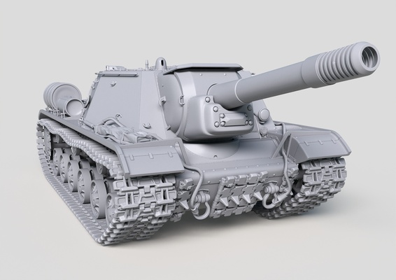 su 152 forme d'épingle véhicule 3d print model - Mito3D