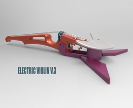 estrella rock violín eléctrico v 3 pinshape Diseño 3d 3d print model - Mito3D