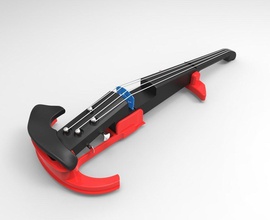 easy printing electric violin pinshape 3d-design 3d print model - Mito3D