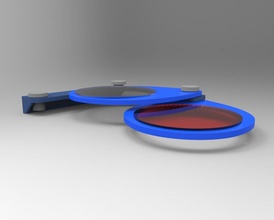 rotating dual lens holder uncia dlp printer pinshape 3d-design 3d print model - Mito3D
