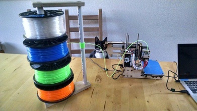 filament stack free spinning spools pinshape 3d-design 3d print model - Mito3D