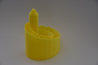 logarithmische Spirale Burg pinshape 3d design 3d print model - Mito3D