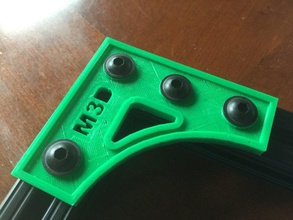 m3d 8020 corner brace pinshape 3d-design 3d print model - Mito3D