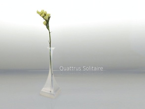 quattrus paciência pinshape decoração solitaire eiffel vaso modo 3d print model - Mito3D