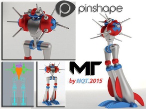makertron war age 3015 ad pinshape toy makertron makertron-design-contest robot 3d print model - Mito3D