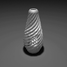 twisted vase 3 pinshape décoration décor vases 3d print model - Mito3D
